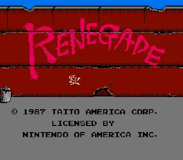 Renegade (USA) screen shot title